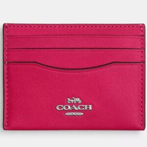 Coach Slim Credit Card ID Case Holder DRAGONFRUIT Pink Leather CBX13 NEW 🩷🩷🩷